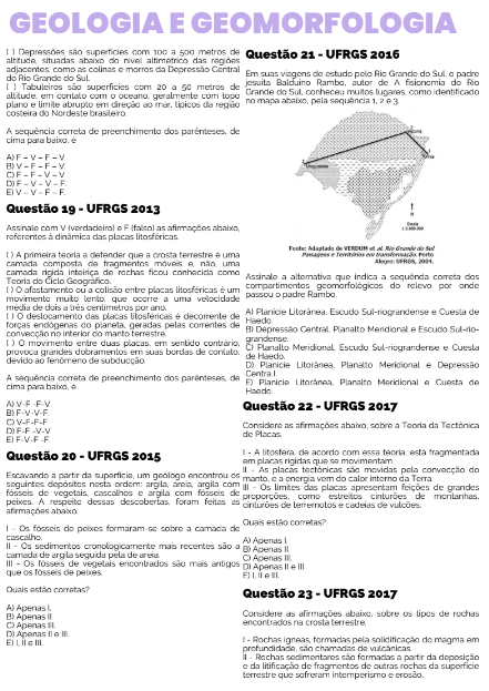 Exemplo de lista de questões por dentro